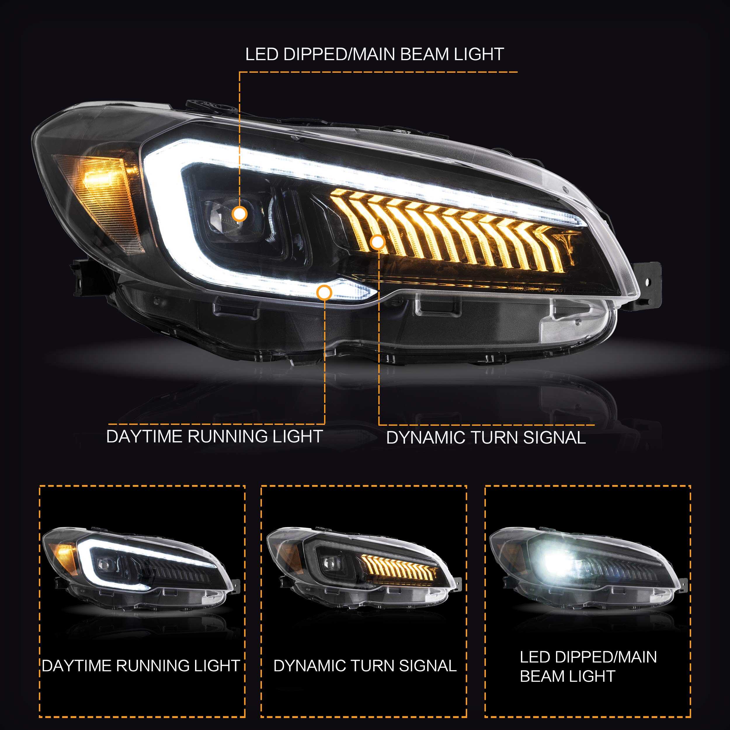 Ensamblaje de Faros VLAND para Subaru WRX STI 2015-2021, - Imagen 3