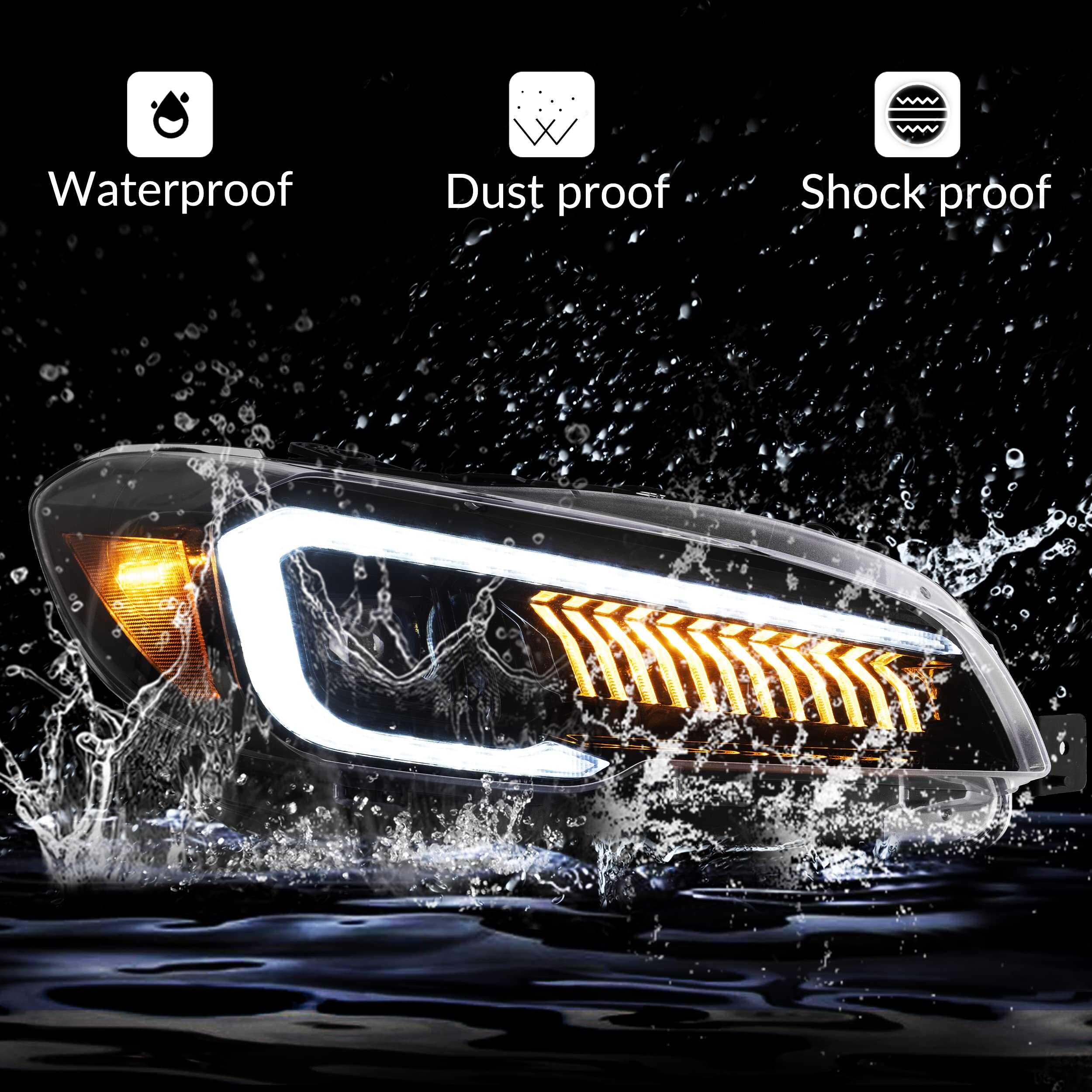 Ensamblaje de Faros VLAND para Subaru WRX STI 2015-2021, - Imagen 9