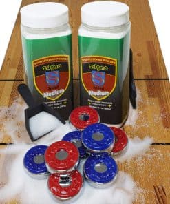 Discos de Shuffleboard con 2 Latas de Cera para