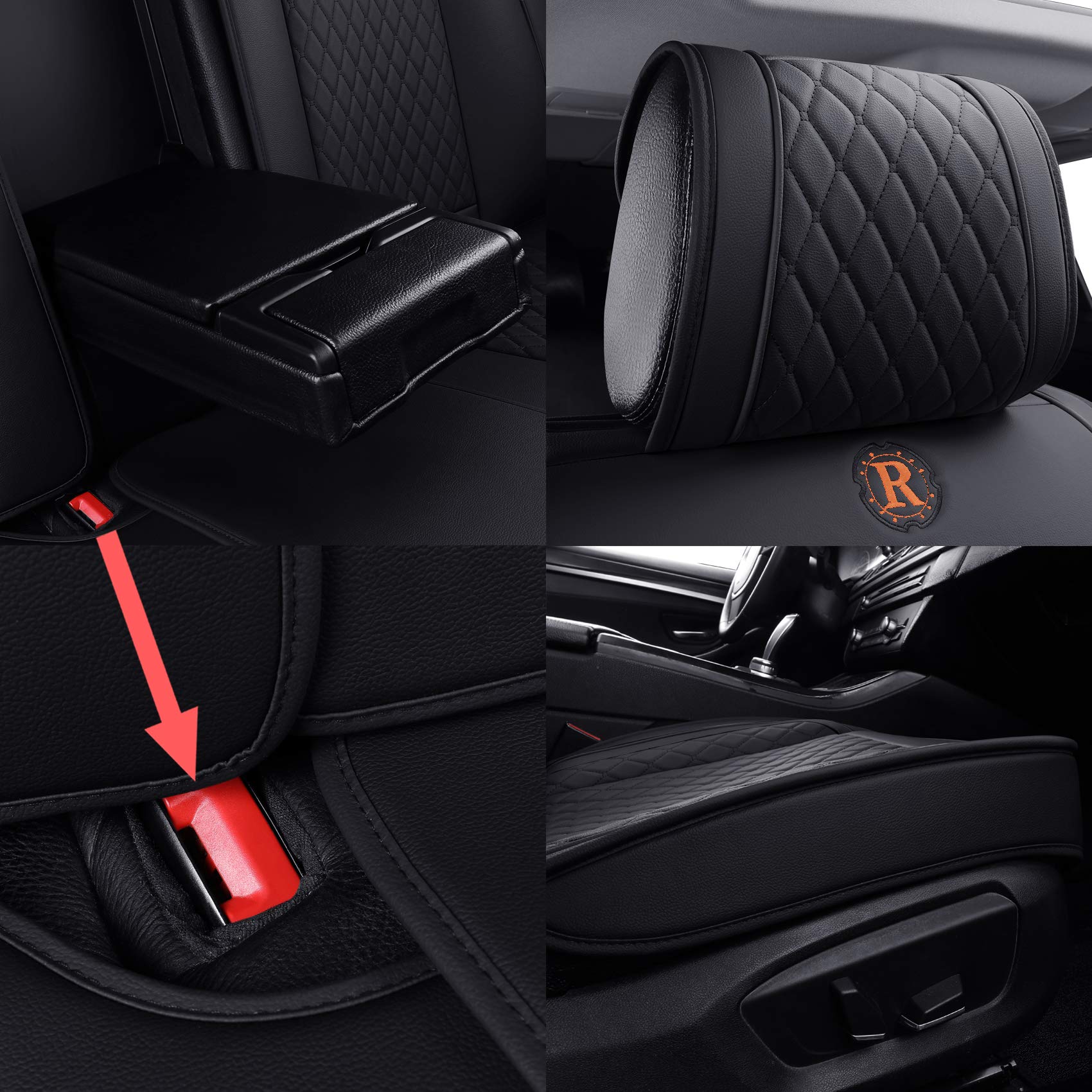 Cubiertas de asiento para automóvil Aierxuan 5 juego - Imagen 5