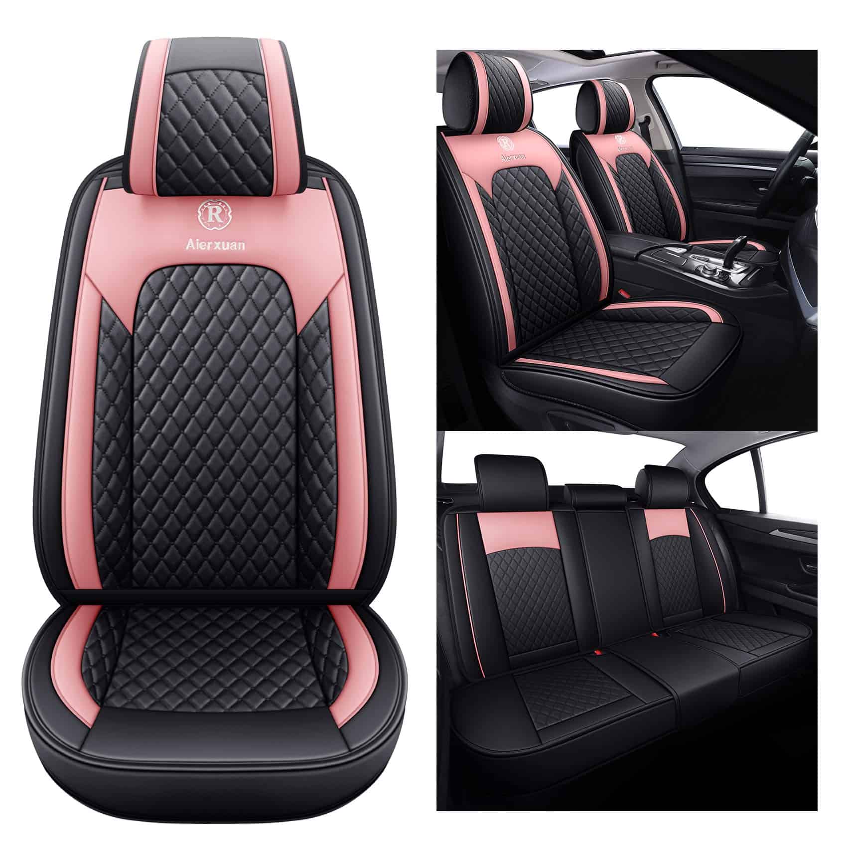 Fundas de Asiento de Coche Aierxuan para Mujeres Niñas