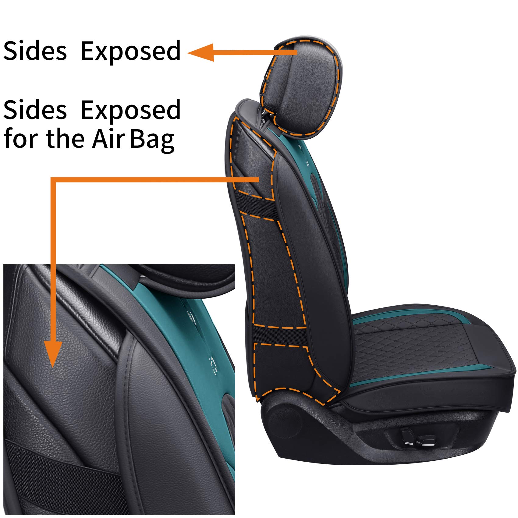 Cubiertas de asiento para auto Aierxuan juego completo de - Imagen 6