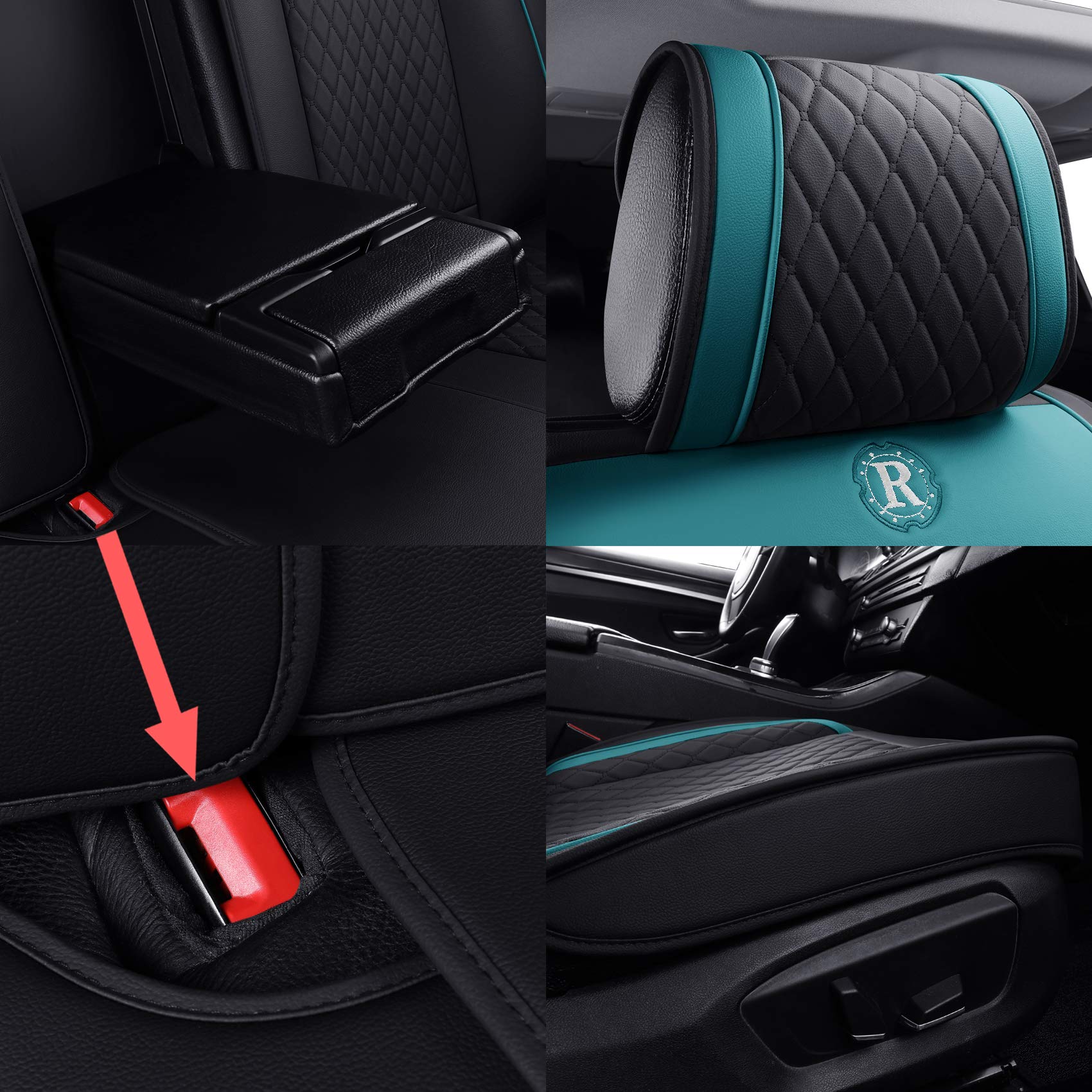 Cubiertas de asiento para auto Aierxuan juego completo de - Imagen 5