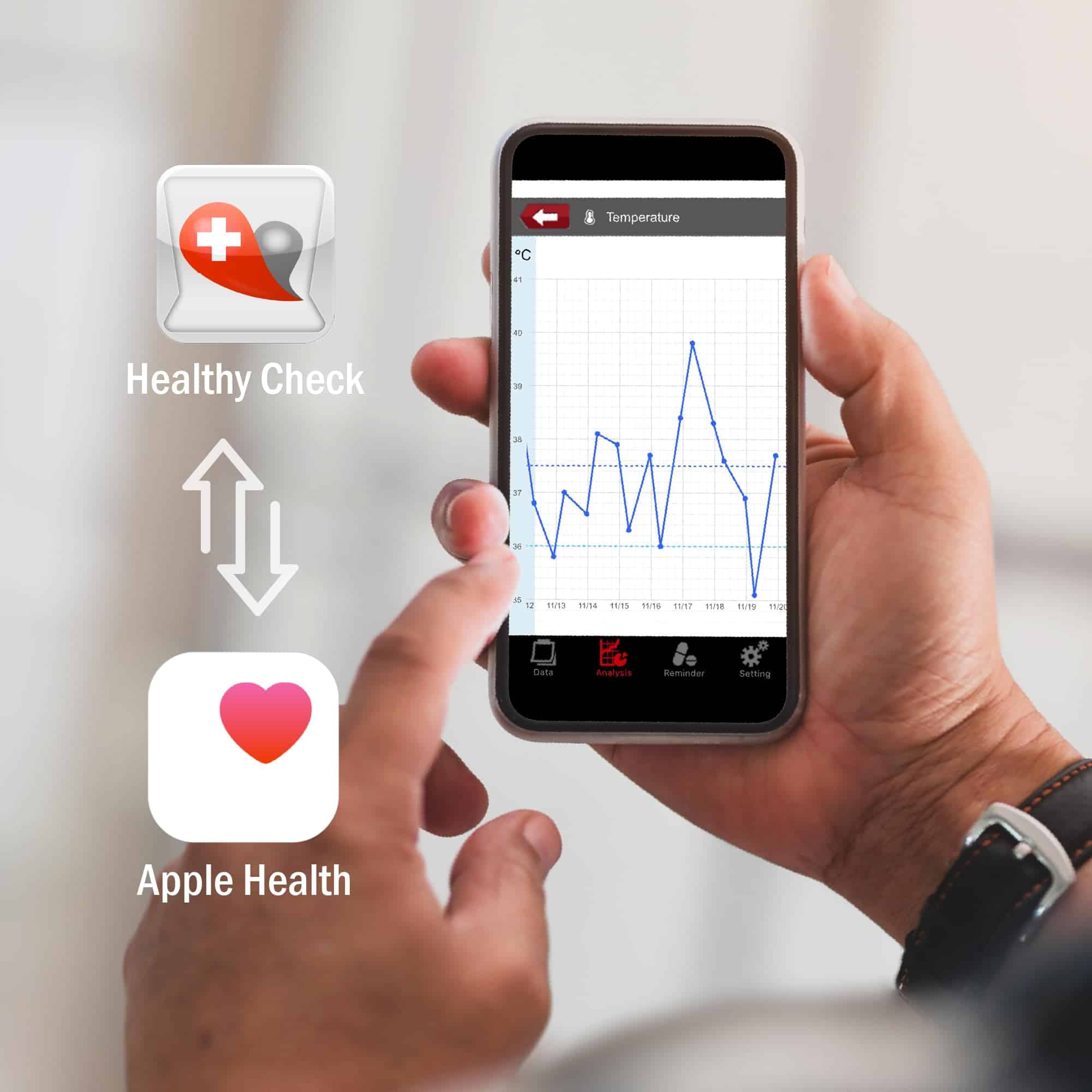 Termómetro inalámbrico Uright para la frente, termómetro - Imagen 7