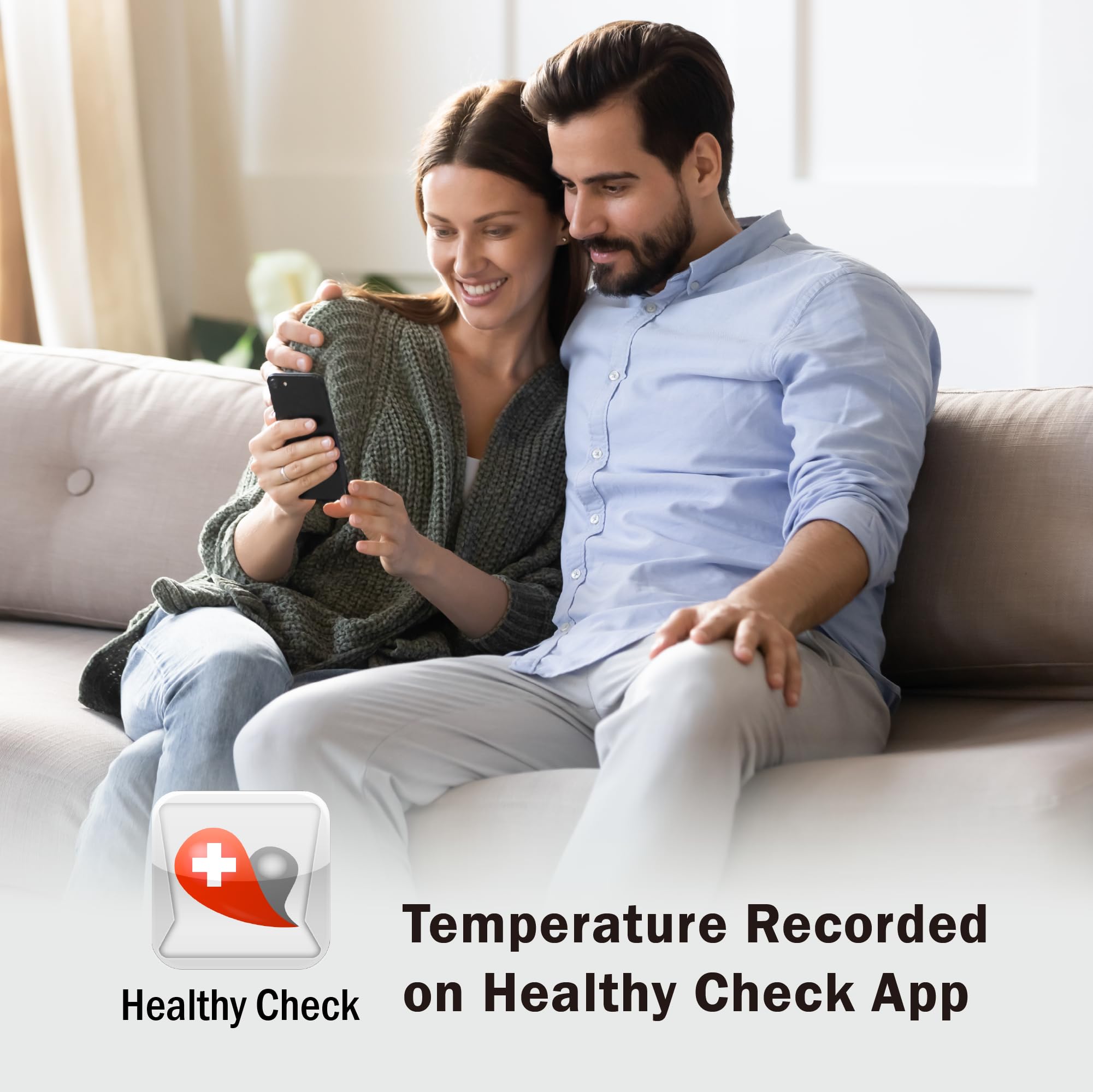 Termómetro inalámbrico Uright para la frente, termómetro - Imagen 5