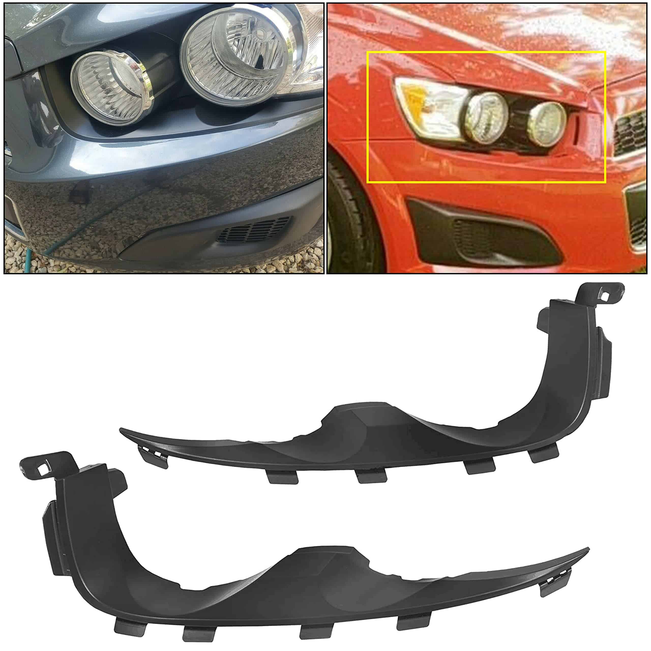 Soporte de montaje de faro compatible con Chevrolet Sonic