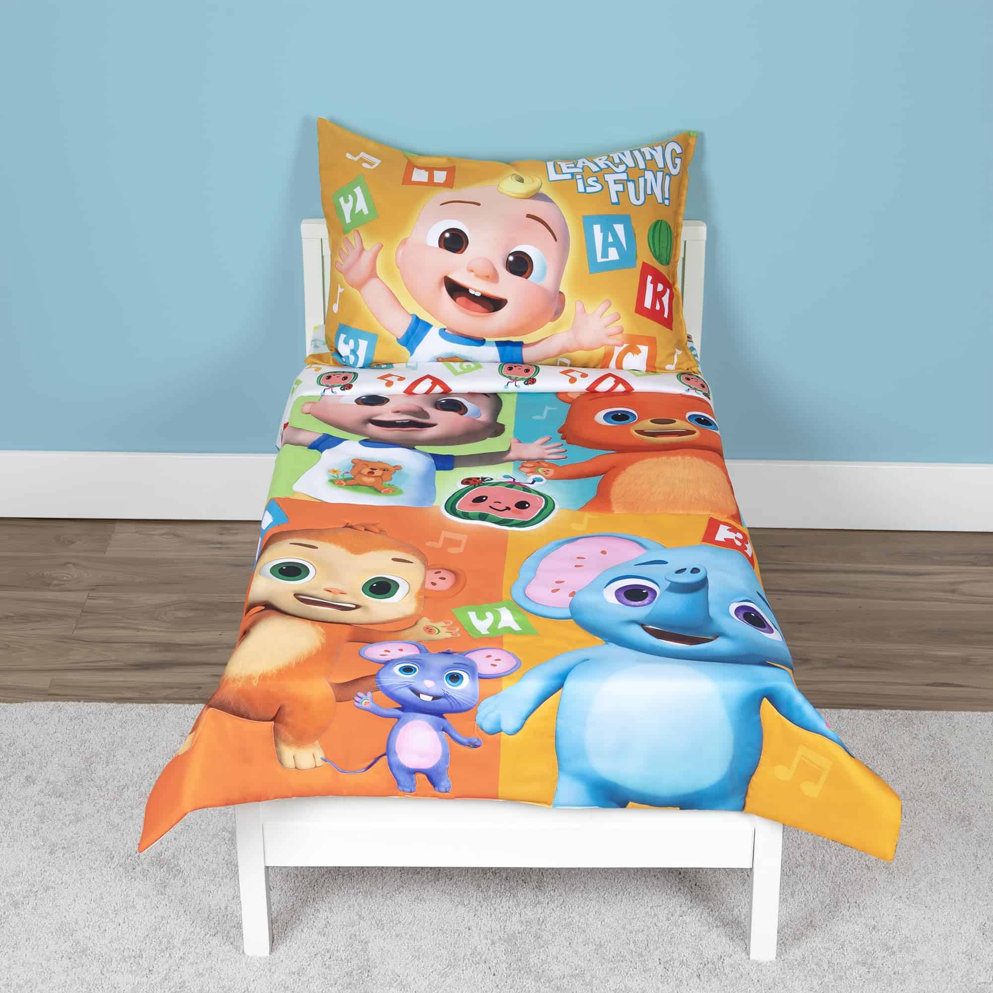 Set de cama para niños CoComelon Learning is Fun de 4
