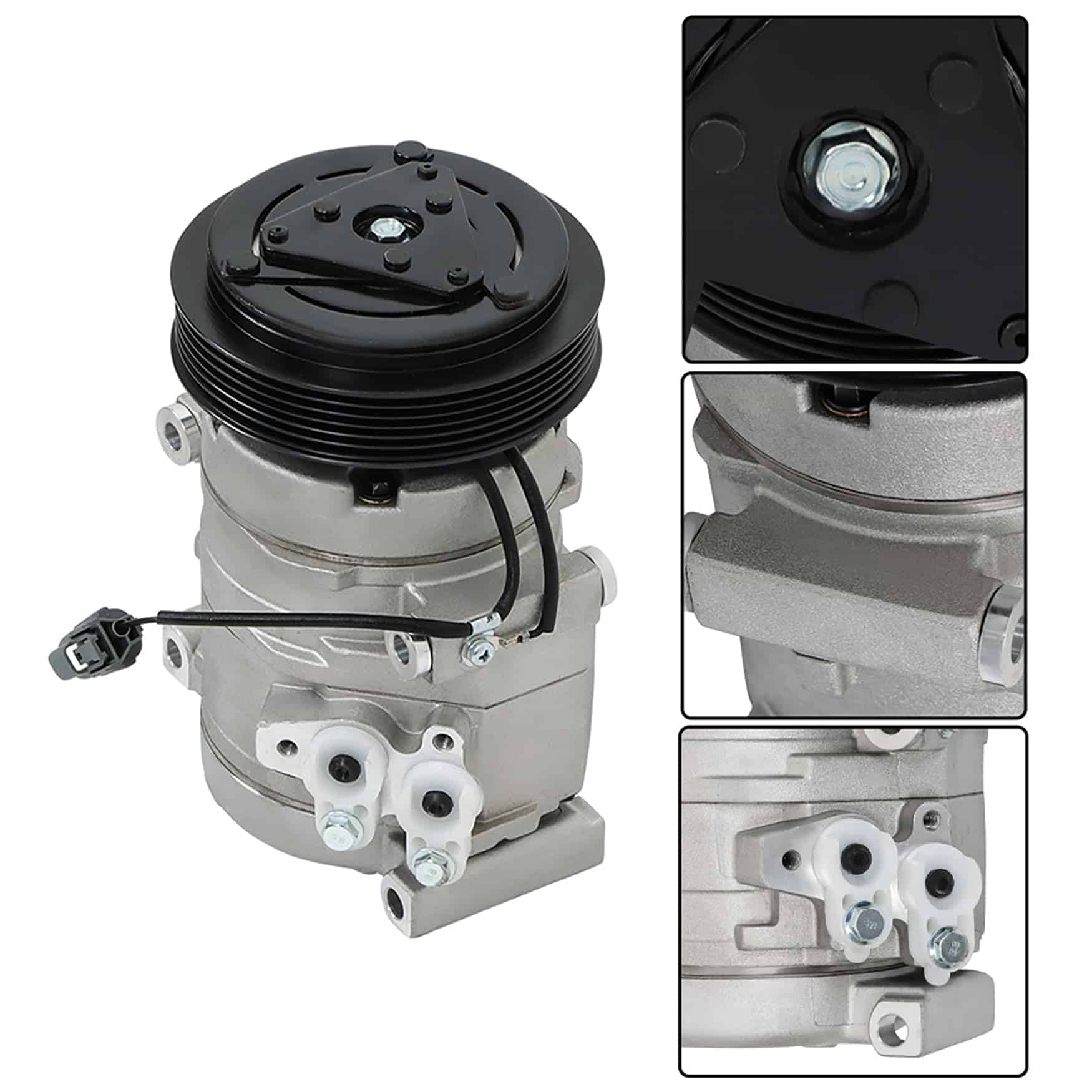 WFLNHB Compresor de Aire Acondicionado y Embrague A/C, - Imagen 4