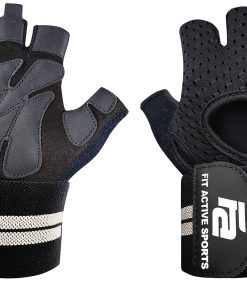 Guantes de Levantamiento de Pesas con Muñequeras Ventiladas