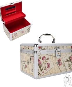 Caja de Almacenamiento de Maquillaje, Estuche de Cosméticos