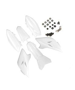 Kit de Guardabarros de Plástico Blanco ZTDZZH TTR 50 para