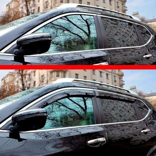 Juego de 4 Piezas de Deflectores de Ventanas Cromadas - - Imagen 8