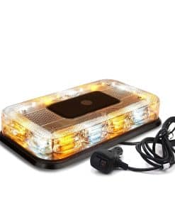 FOXCID Luz intermitente de advertencia -Ambar y Blanco