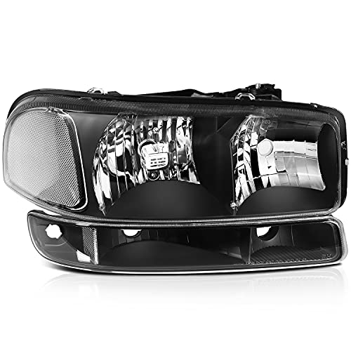 Conjunto de faros frontales ECCPP Faros Negros + Lámpara de - Imagen 3