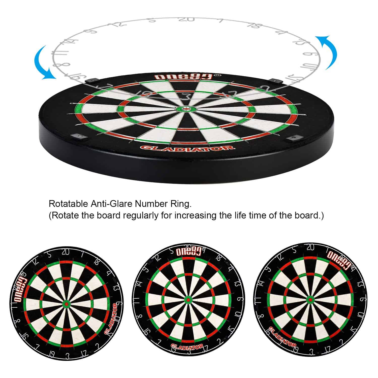 Tablero de dardos ONE80 Gladiator I con sisal de primera - Imagen 5