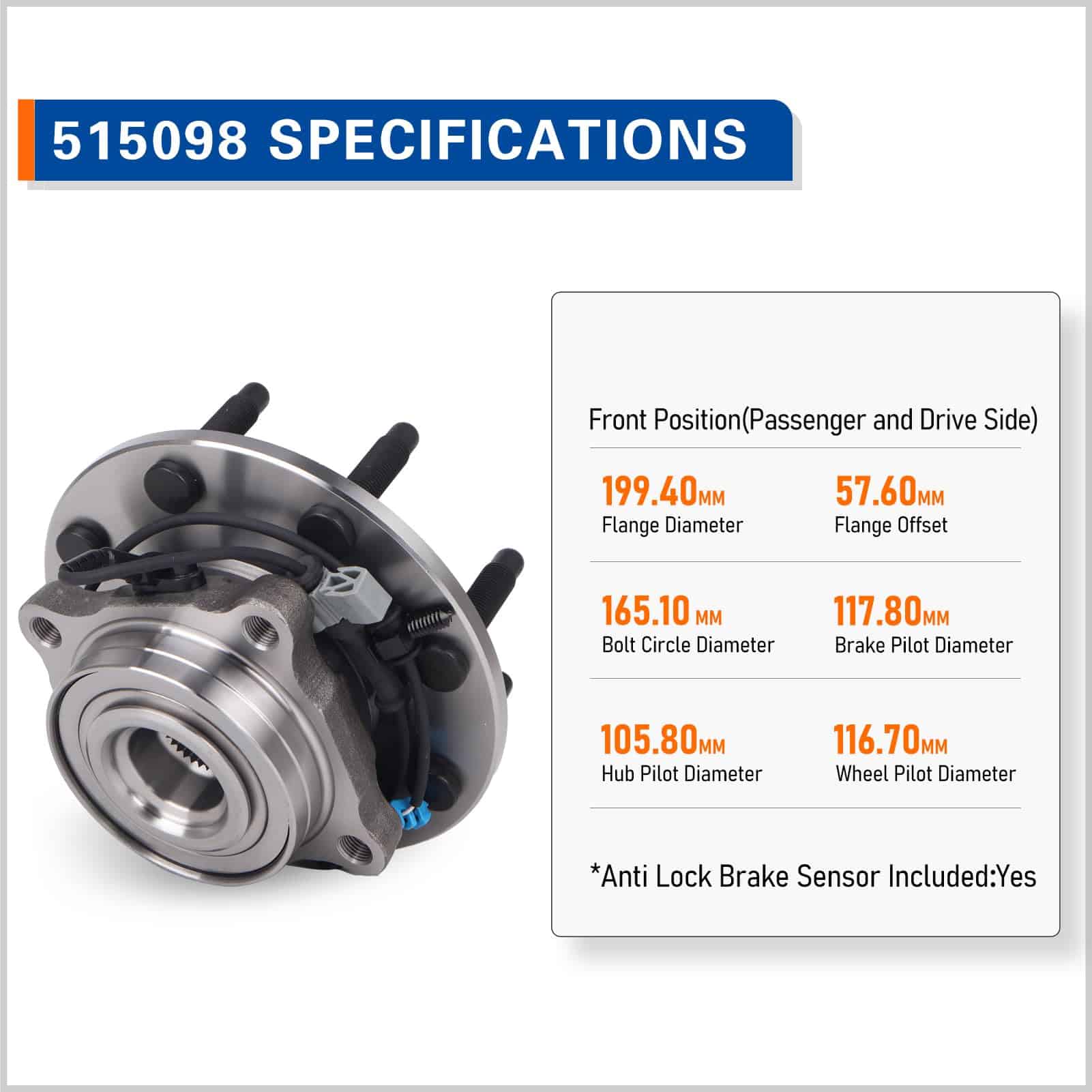 MACEL 515098 Ensamblaje del Cojinete del Cubo de la Rueda - Imagen 5