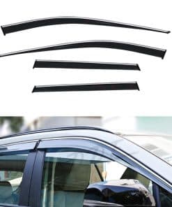 PLDDE 4X Humo Tintado con Moldura Cromada Viseras para