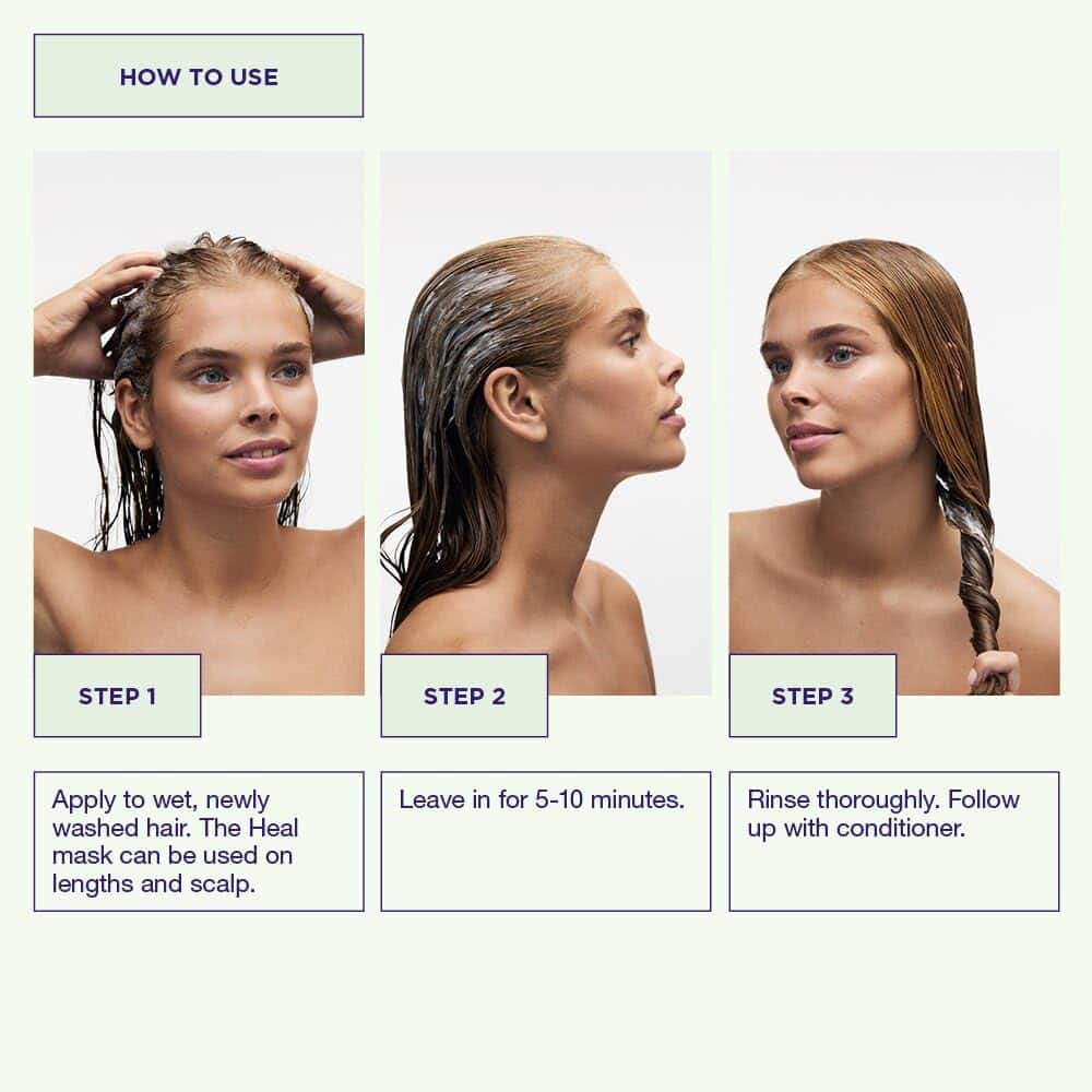 Maria Nila Head & Hair Heal, Mascarilla Capilar 8.5 Fl Oz, - Imagen 4