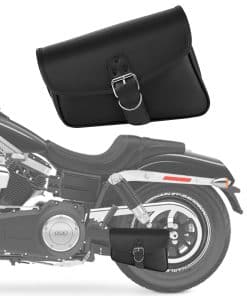 Bolso de cuero sintético negro a prueba de agua para brazo