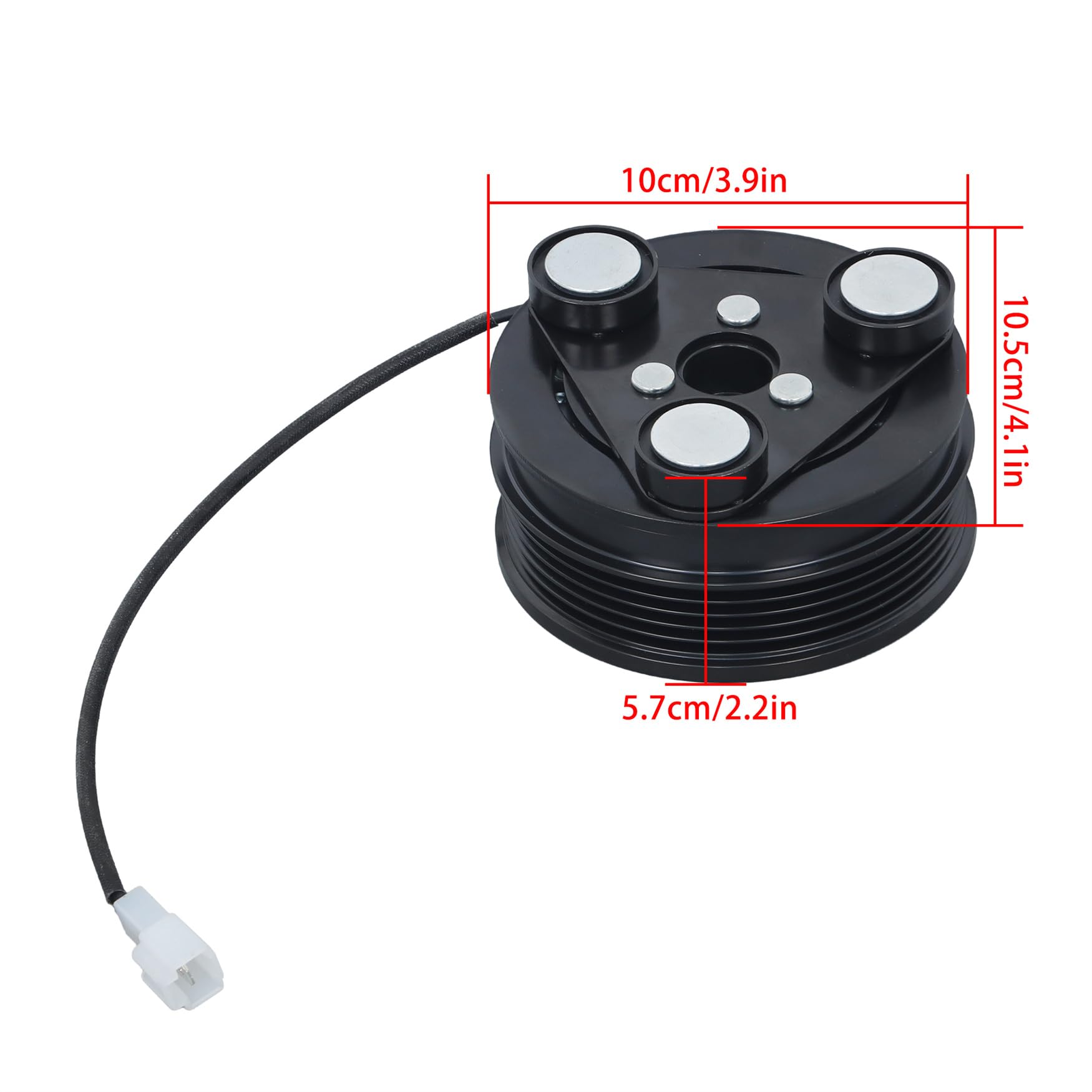 WFLNHB A/C AC Compresor Embrague Reemplazo para Mazda 3 - Imagen 7