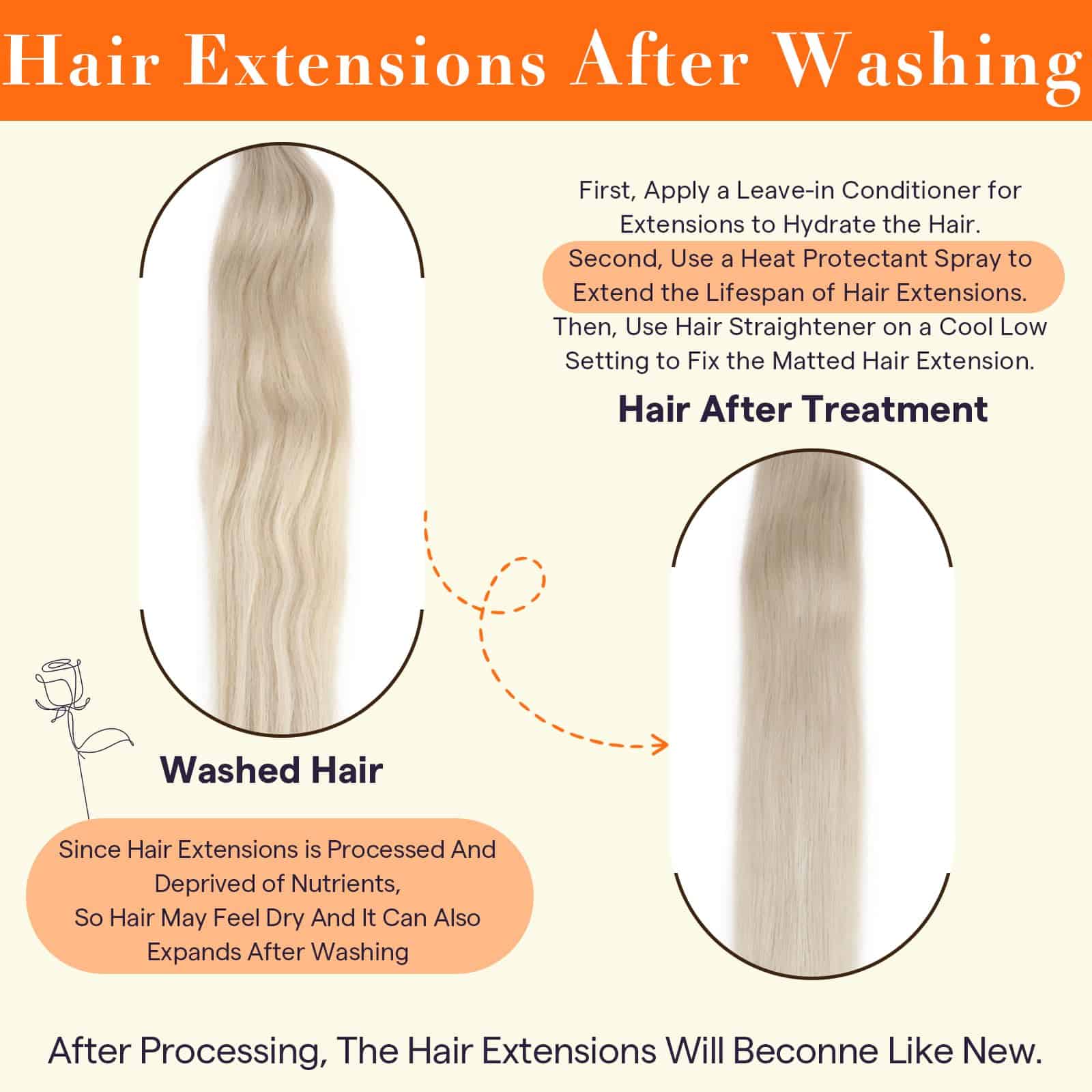 Extensiones de Cabello Weft Full Shine Cabello Humano - Imagen 7