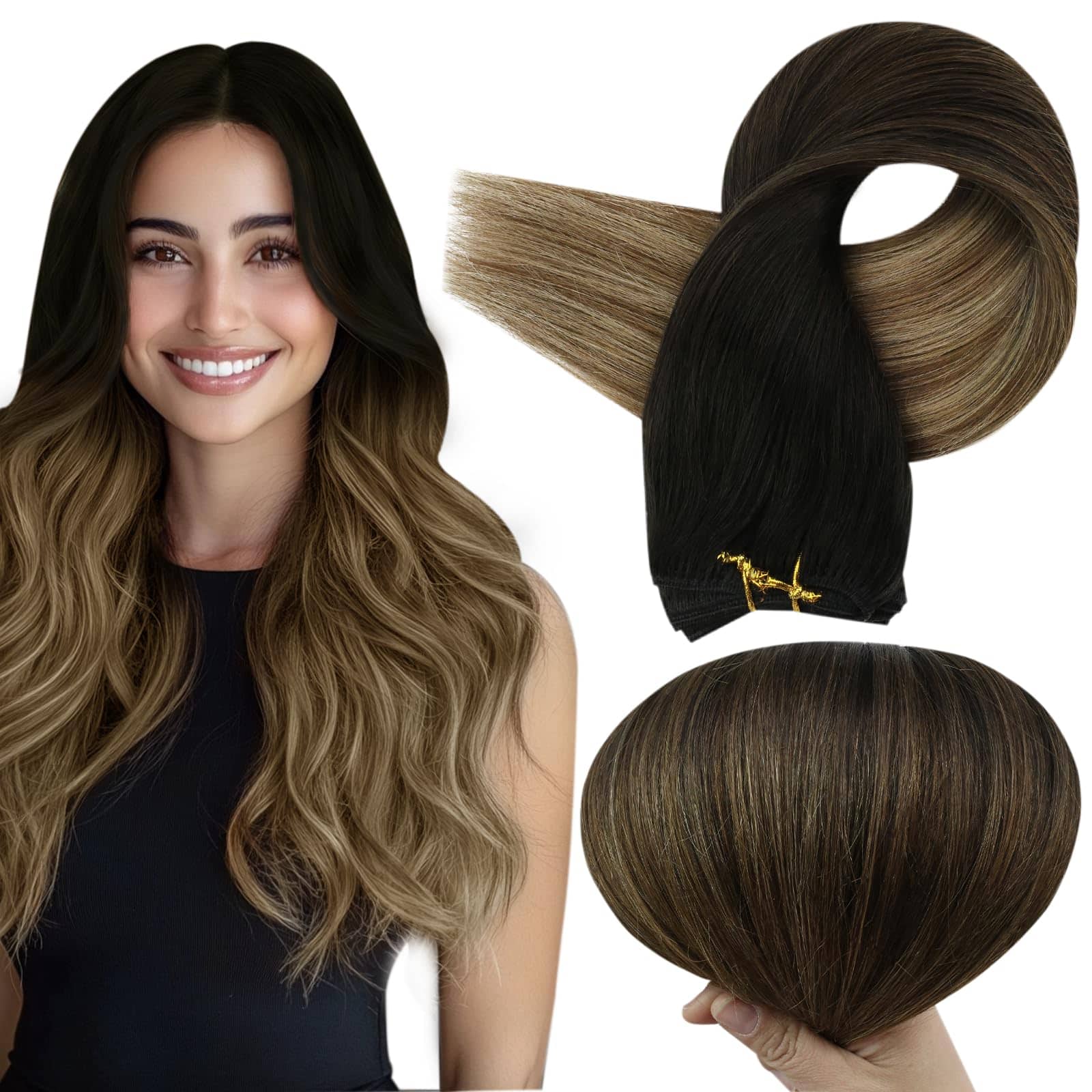 Extensiones de Cabello Weft Full Shine Cabello Humano