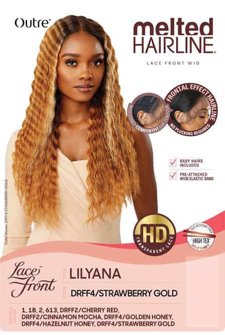 Pelucas de encaje frontal Outre Synthetic Melted Hairline - - Imagen 7