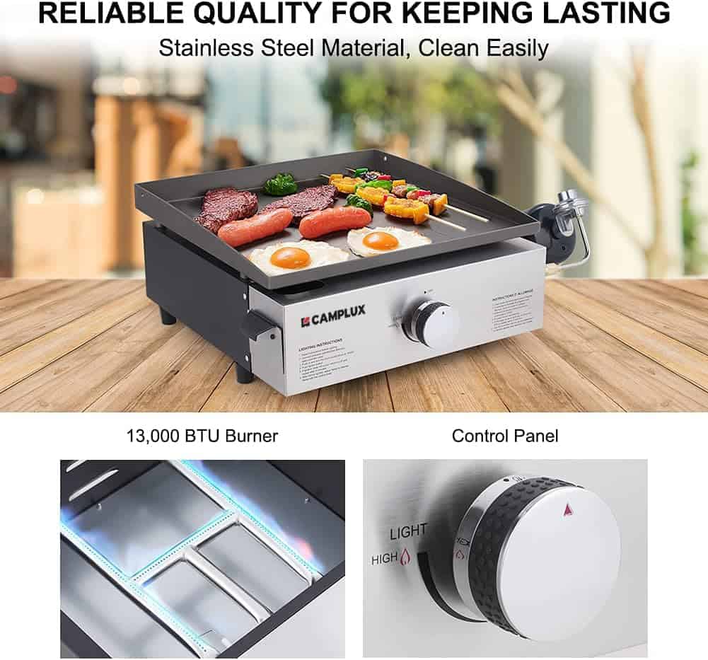 Parrilla de Gas Propano Camplux, Estación de Parrilla Plana - Imagen 5