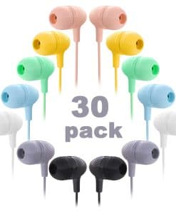 Audífonos para niños a granel 30 Pack Colores Macaron