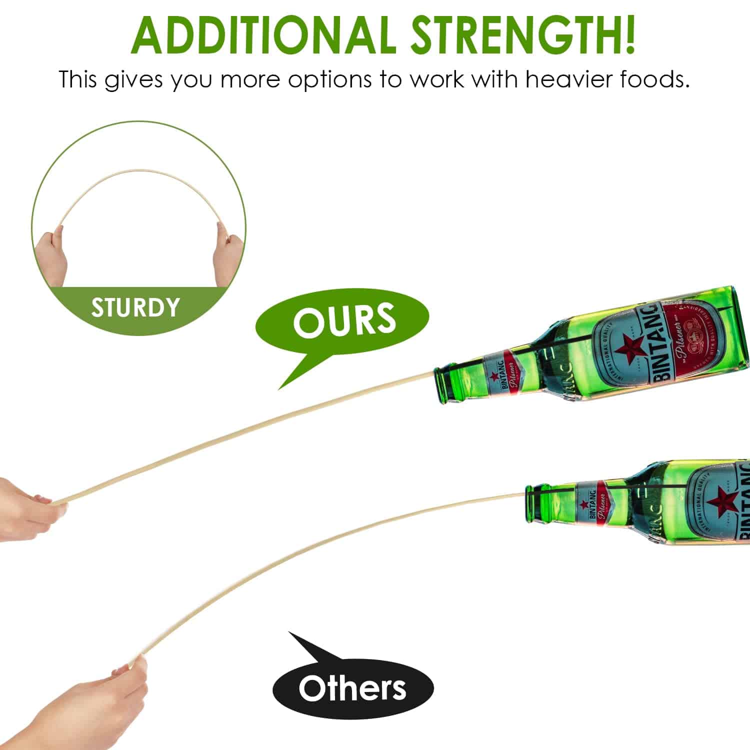 Palitos para S'mores de 36" de Largo y 5mm de Grosor, 60 - Imagen 6