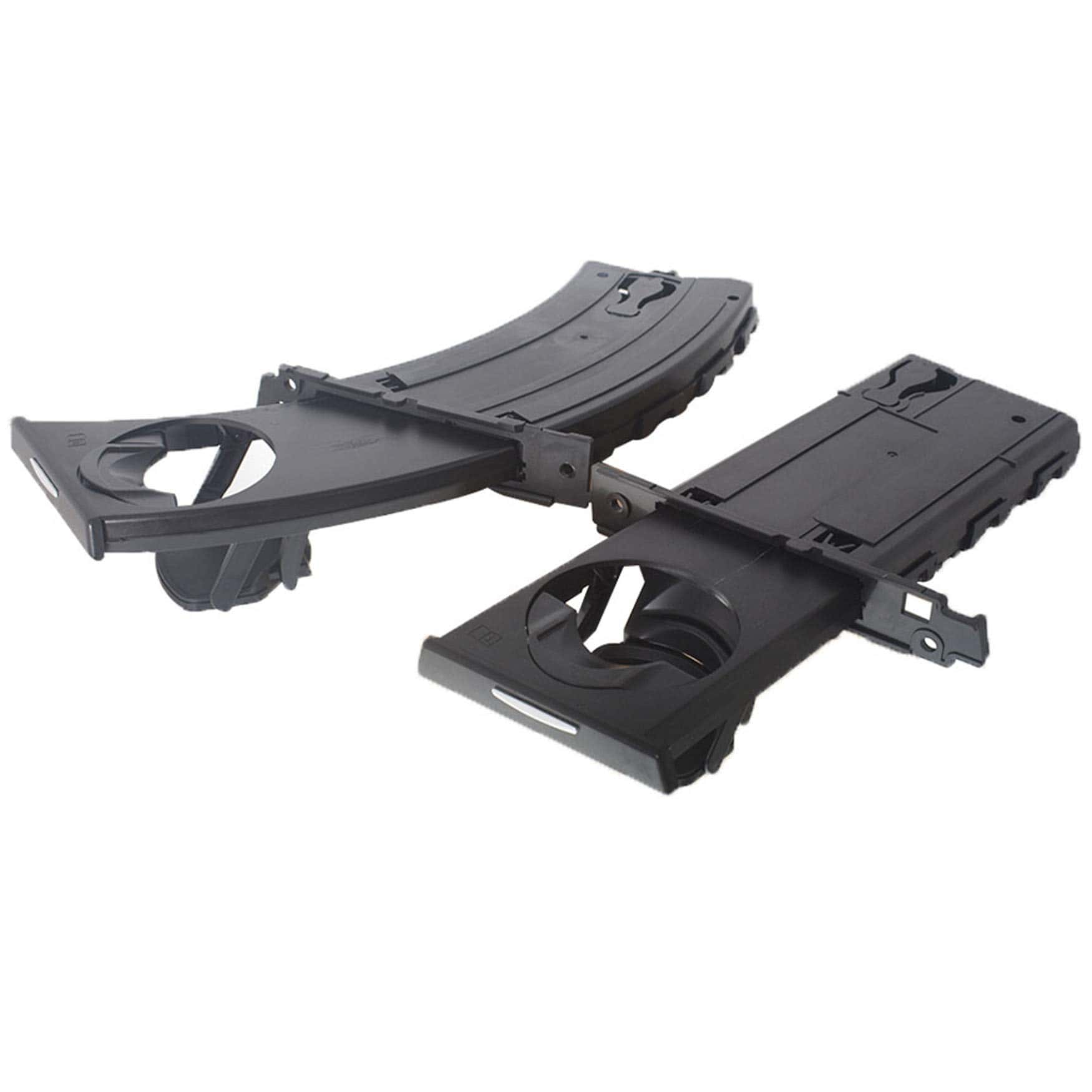 Portavasos Negro Lateral Conductor y Pasajero Retráctil de