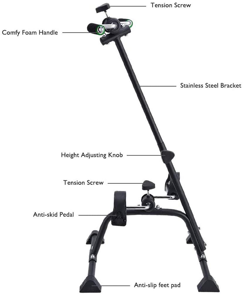 Bicicleta Pedalera Exerciser de Mano, Brazo, Pierna y - Imagen 4