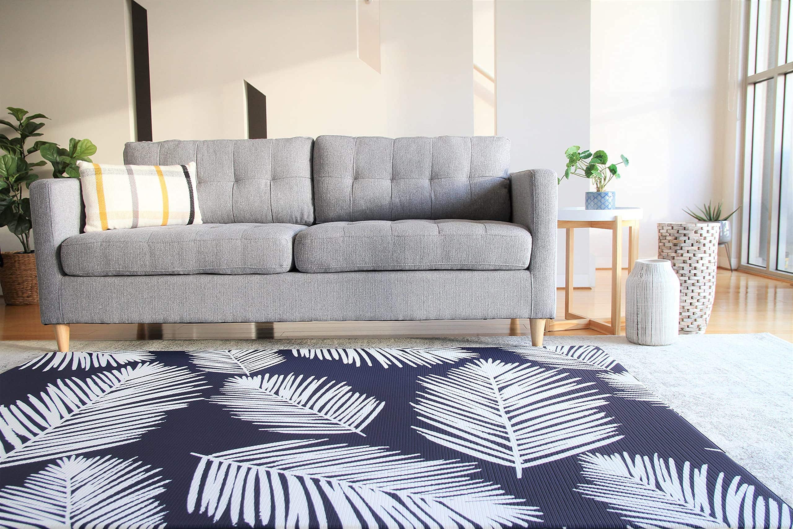 Tapete de juego de espuma reversible Cushmat (Grande, Palm - Imagen 8