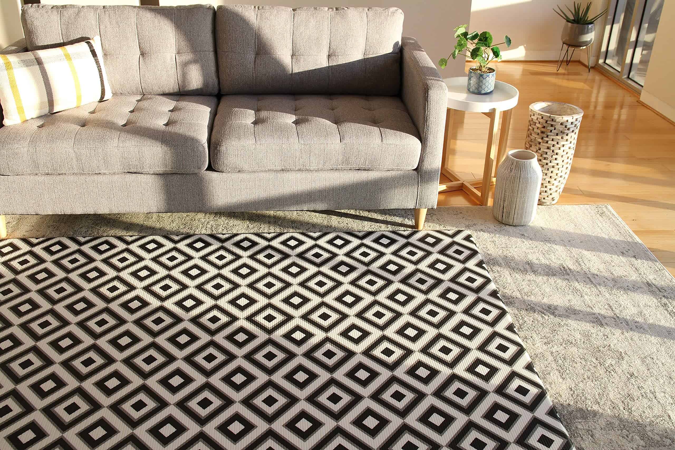 Tapete de juego de espuma reversible Cushmat (Grande, Palm - Imagen 3