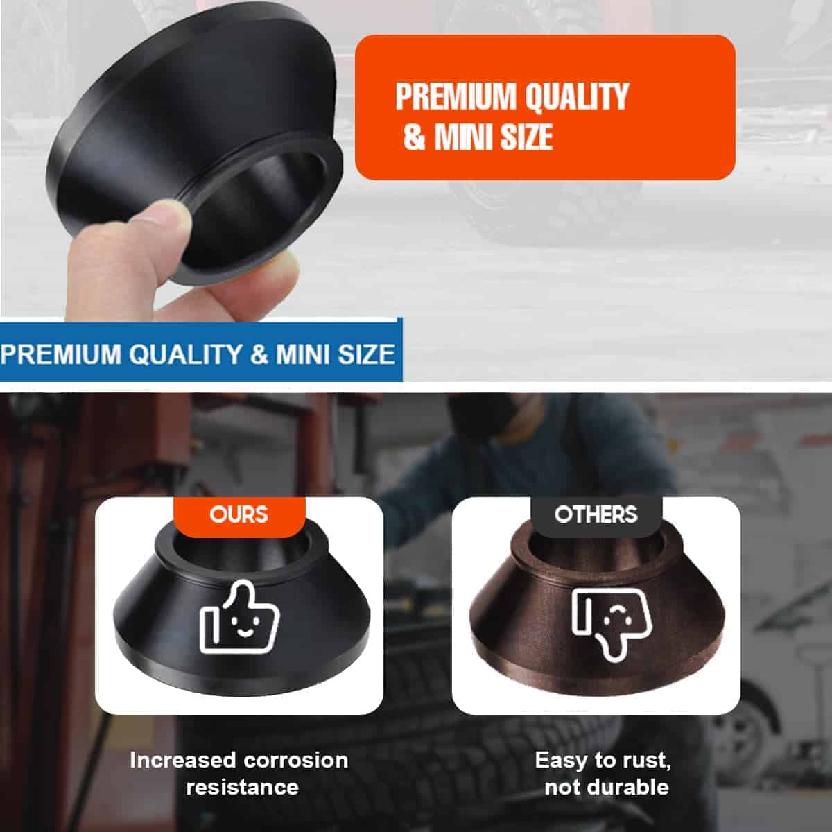 Cono Centrador de Equilibradora de Ruedas SUDEG, Cono de - Imagen 3