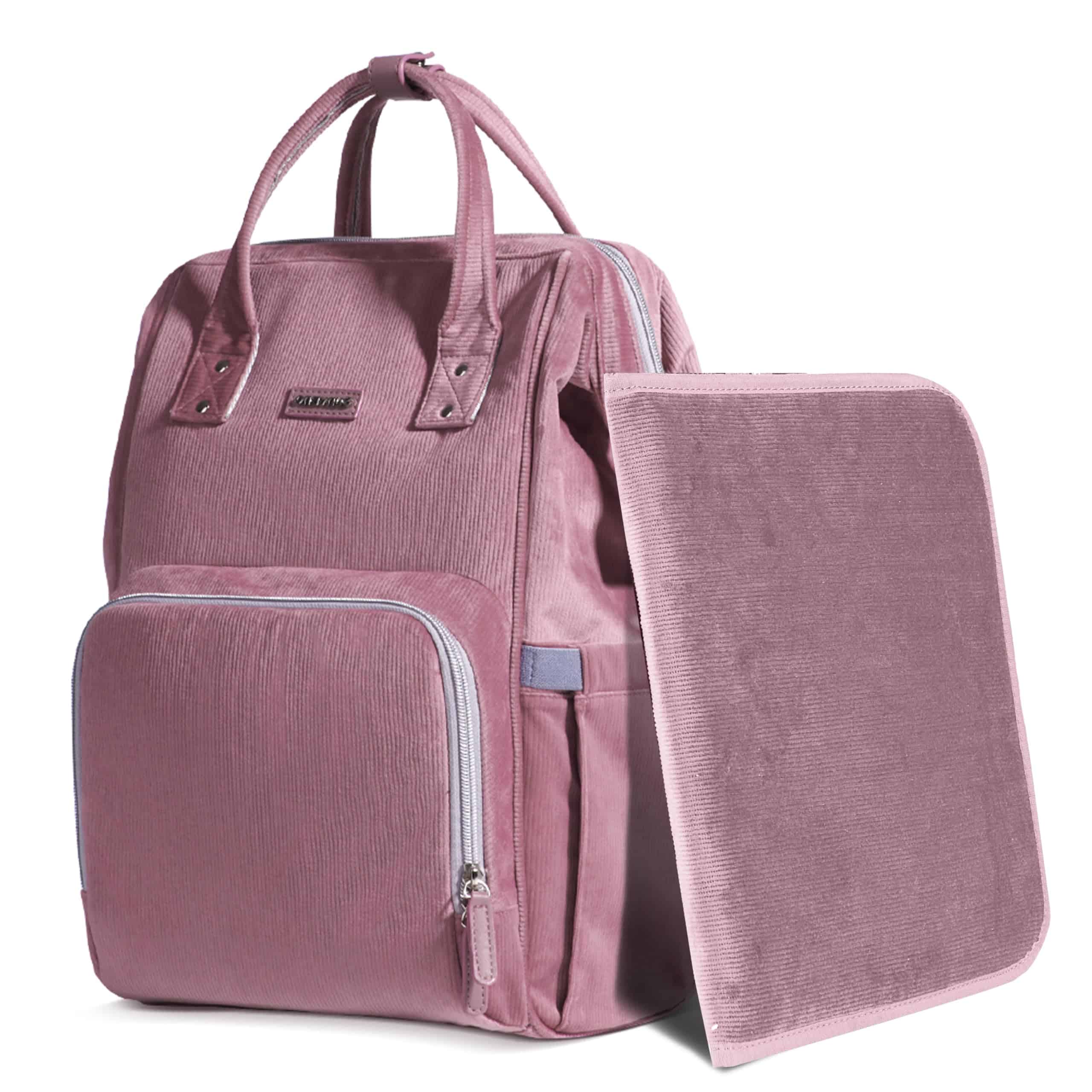 Mochila Cambiador de Pañales SUNVENO de Terciopelo con Gran