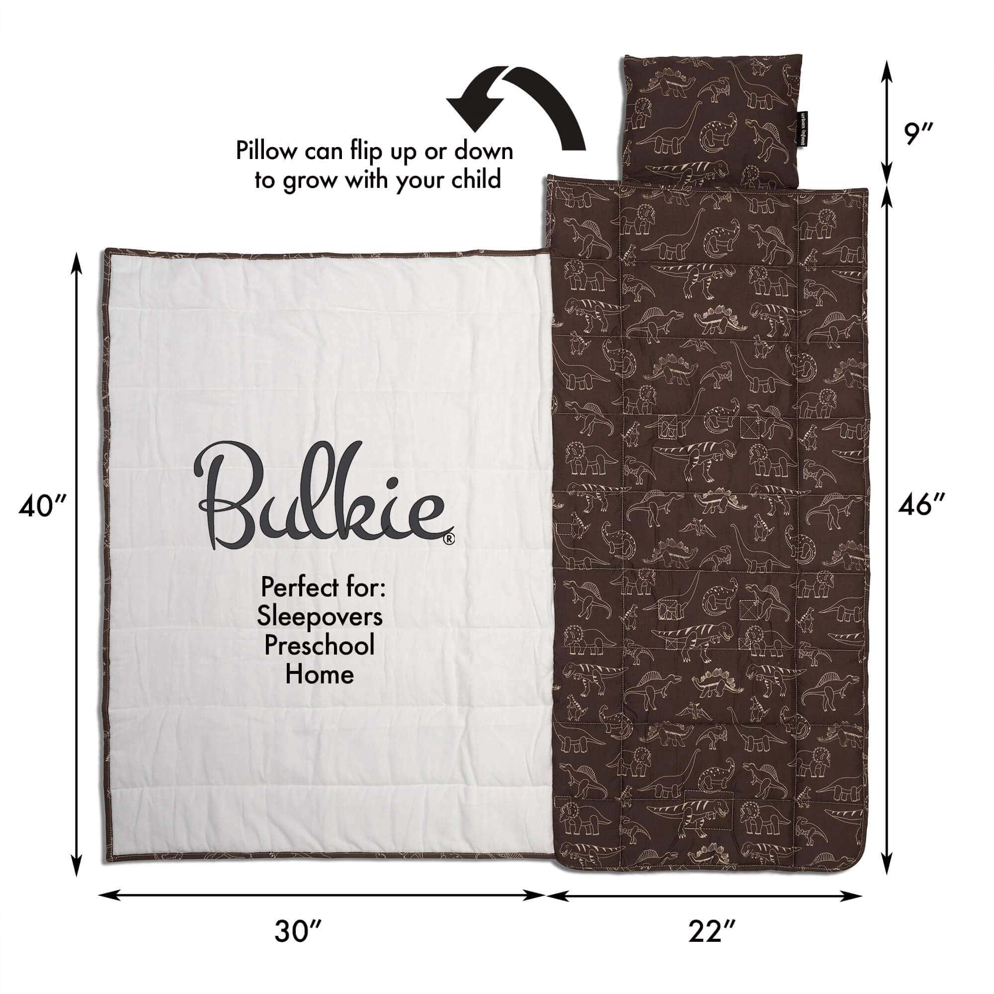 Bulkie Toddler Nap Mat - Colchoneta para -Dinosaurios - Imagen 3