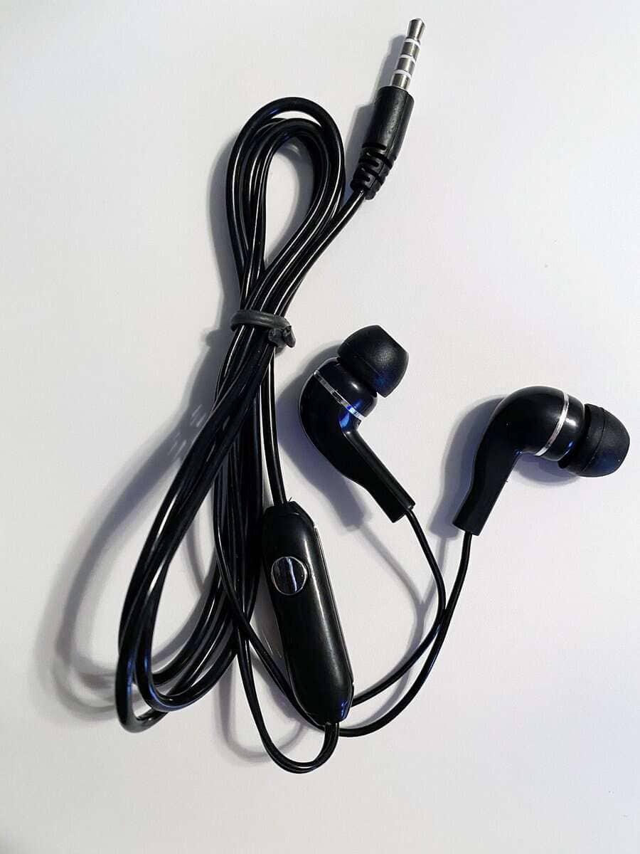 Paquete a granel de 25 auriculares negros/plata con - Imagen 4