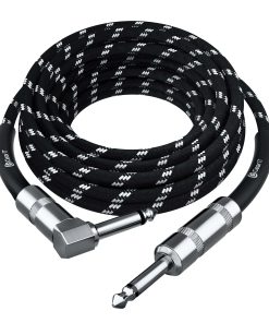 Cable de Instrumento de Audio GEARit (25ft) Ángulo Recto a