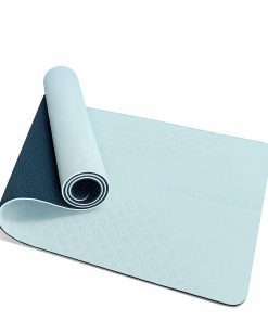 Tapete de Yoga SIMIAN Grueso de 9mm Doble Cara -Azul Claro/A