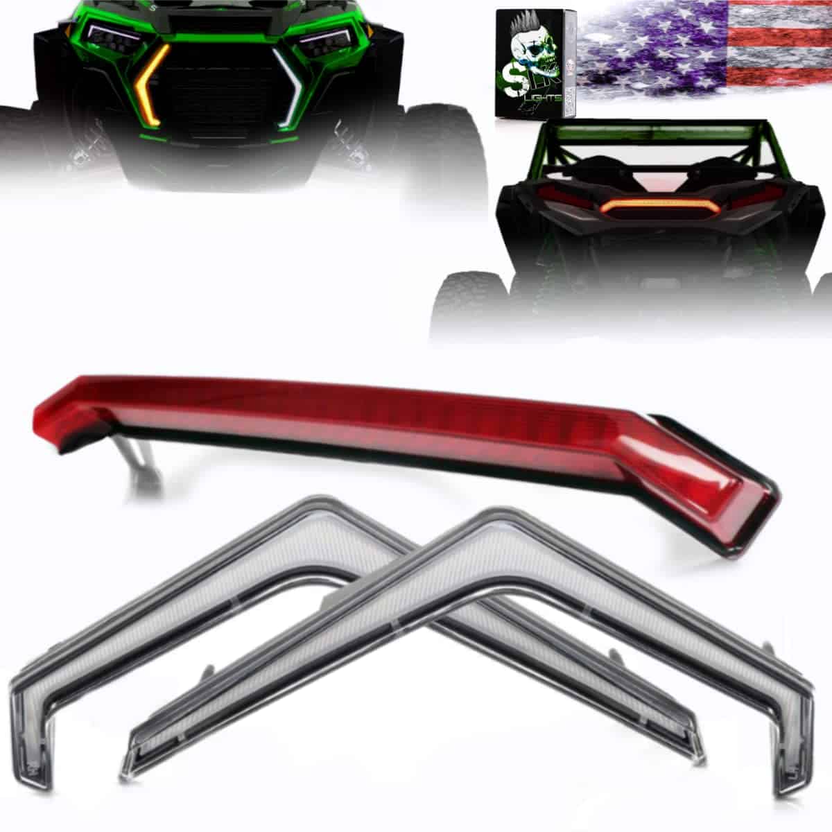 Kit de luces LED SLK-Lights para Polaris RZR y luz trasera