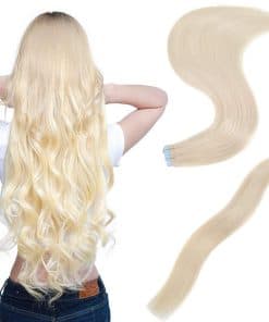 Extensiones de Cabello de Cinta de Pelo Humano GEELOOK 18