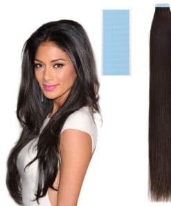 Extensiones de Cabello Humano GEELOOK - 20 Pulgadas Cinta