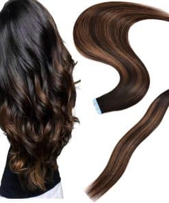 Extensiones de Cabello Humano GEELOOK Tape in 16 pulgadas