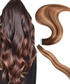 Extensiones de Cabello con cinta de pelo humano 18 pulgadas