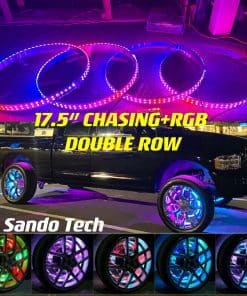 Sando Tech 17.5'' Aro de Luz de Rueda de Doble Fila de