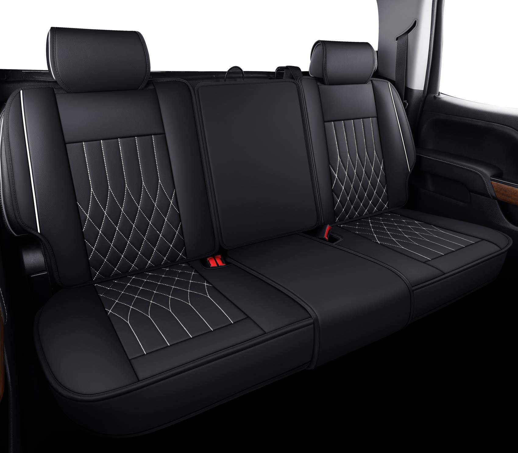 Fundas de asiento para automóvil Aierxuan -Negro y blanco - Imagen 4