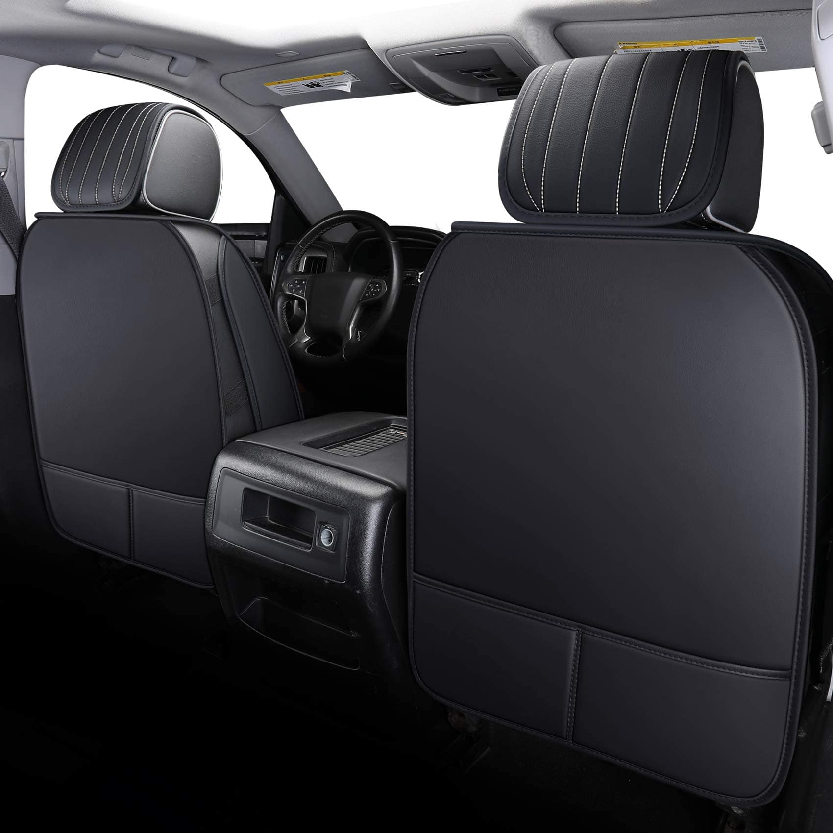 Fundas de asiento para automóvil Aierxuan -Negro y blanco - Imagen 3