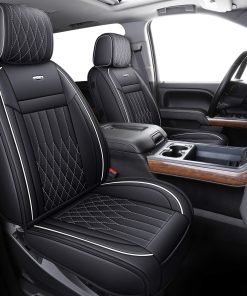 Fundas de asiento para automóvil Aierxuan -Negro y blanco