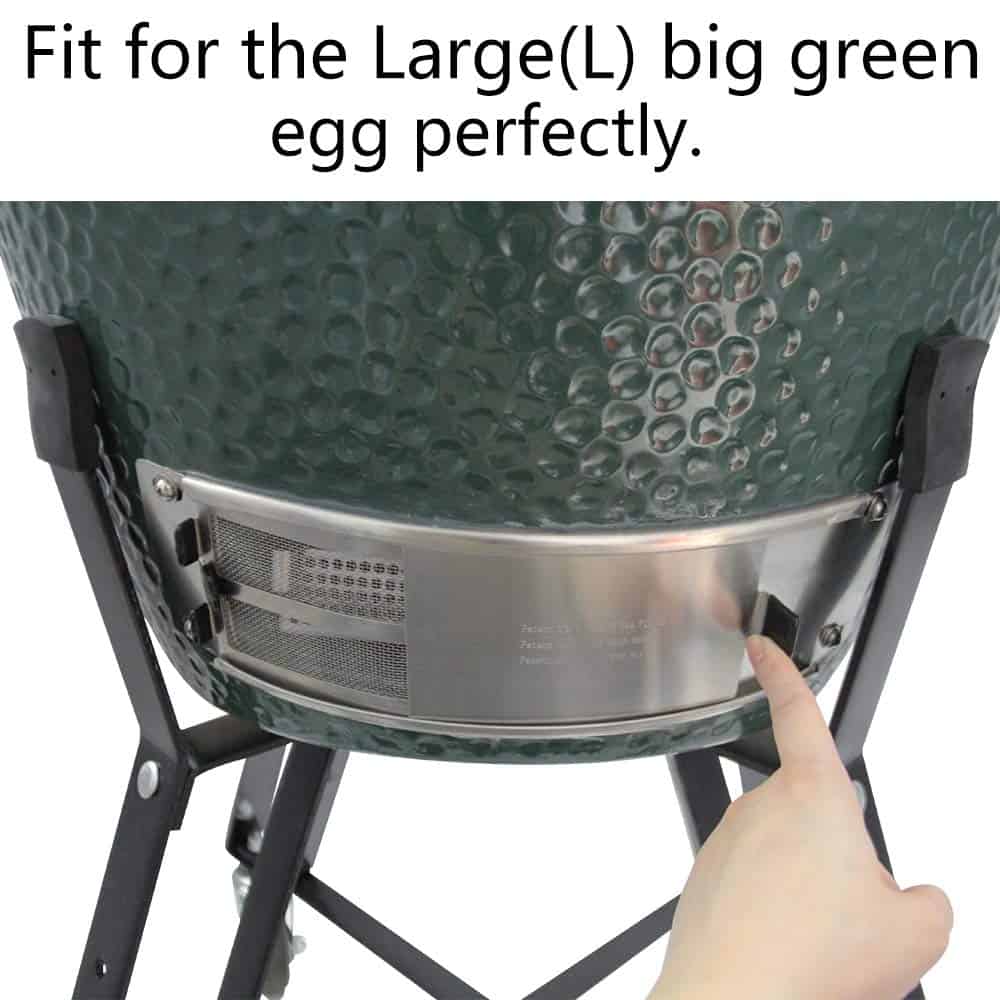 Upgrade Ash Catcher Slid Out Ash Drawer for Big Green Egg - Imagen 7
